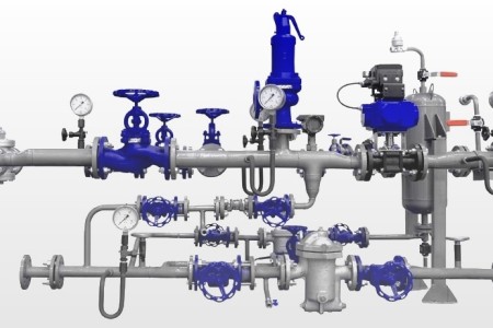 Gas pressure reducing stations